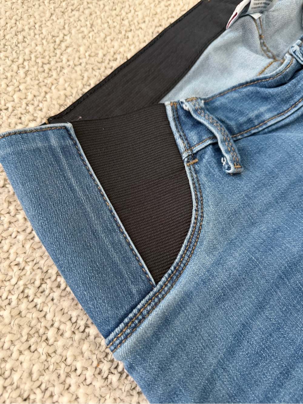 Isabel Maternity Jegging Jeans Size 8/29R Skinny Medium Wash Stretch Belly Band - Picture 2 of 3